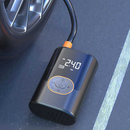 Gonfleur de Pneus de Voiture Portable Multifonction avec Lumière