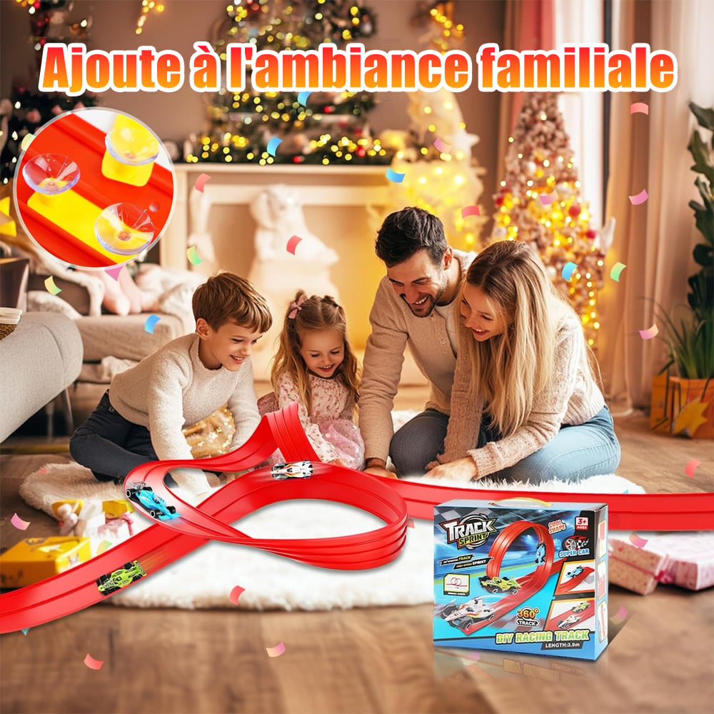 🎄🎁 Cadeau surprise de Noël 2025 : Piste de course flexible à faire soi-même 🚗✨