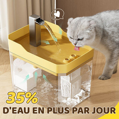 🔥 50% DE RÉDUCTION ! ✨ Fontaine à Eau Automatique pour Animaux - 1.5L Capacité, Fonctionnement Silencieux, Écoulement Continu Stimulant l'Hydratation 🐱💧