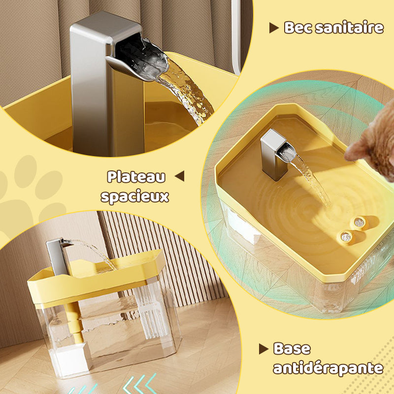 🔥 50% DE RÉDUCTION ! ✨ Fontaine à Eau Automatique pour Animaux - 1.5L Capacité, Fonctionnement Silencieux, Écoulement Continu Stimulant l'Hydratation 🐱💧