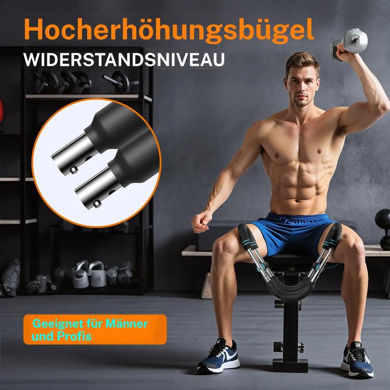🔥Barre de musculation réglable pour appareils d'entraînement des bras, appareils d'entraînement de la force des bras et du tronc, appareil d'entraînement portable pour salle de sport à domicile et fitness