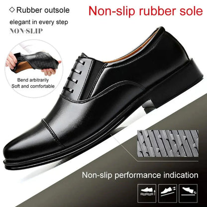 👞 60% DE RÉDUCTION ! 💼 Chaussures de Ville Homme en Cuir Léger – Style Affaires Élégant, Semelle Antidérapante & Respirante ✨