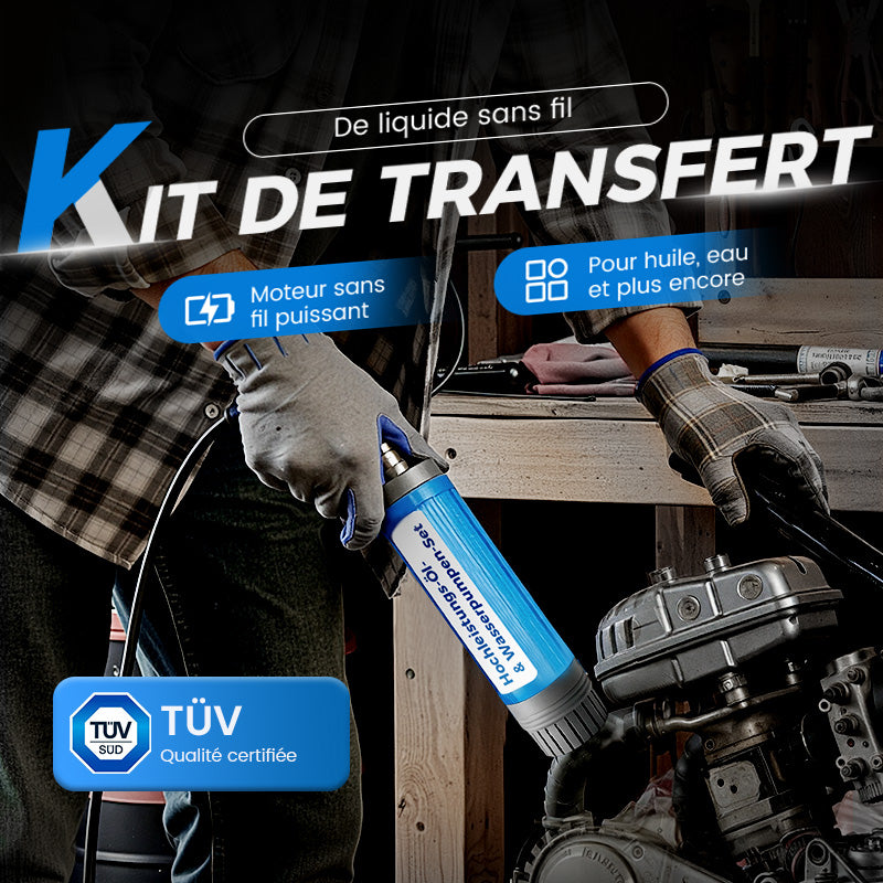 🔈🔈51 % DE RÉDUCTION ! 🔋✨ Ensemble Pompe à Huile et Eau Haute Puissance – Performances Élevées, Portable & Multifonctionnelle 💪