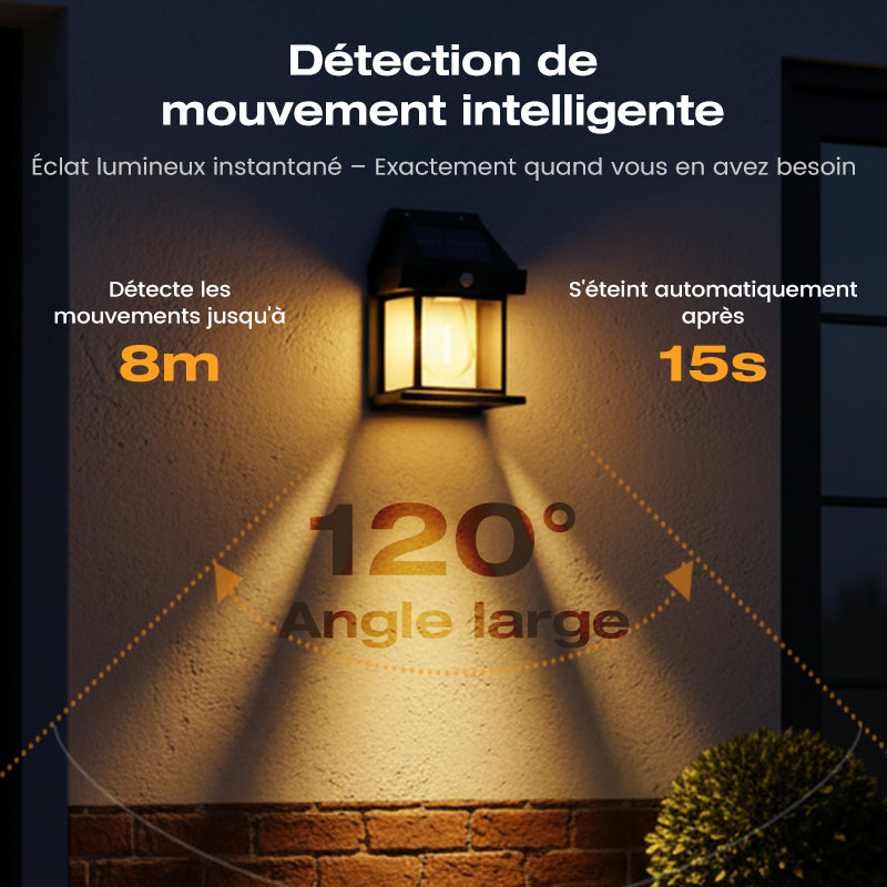 Black Friday : -50% sur TOUT ! 🔥Applique murale solaire à détecteur de mouvement en tungstène