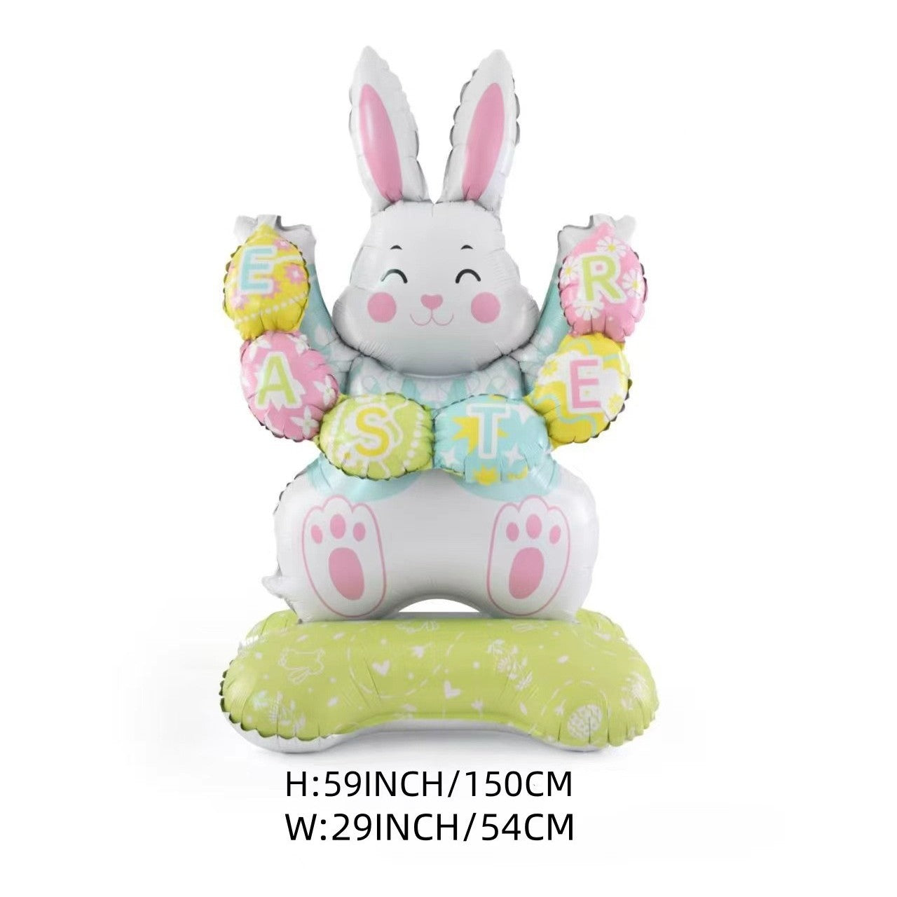 🐰 50% DE RÉDUCTION ! 🎉 Ballons 3D sur Pied pour Pâques – Géants Lapin/Carotte/Poussin/Œuf – Décoration Festive, Gonflage à l'Air & Parfait pour Enfants/Jardin 🌷
