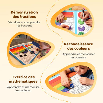 🏆VENTE DU DERNIER JOUR 50 % DE RÉDUCTION💖Puzzle de livre de fractions magnétiques pour enfants