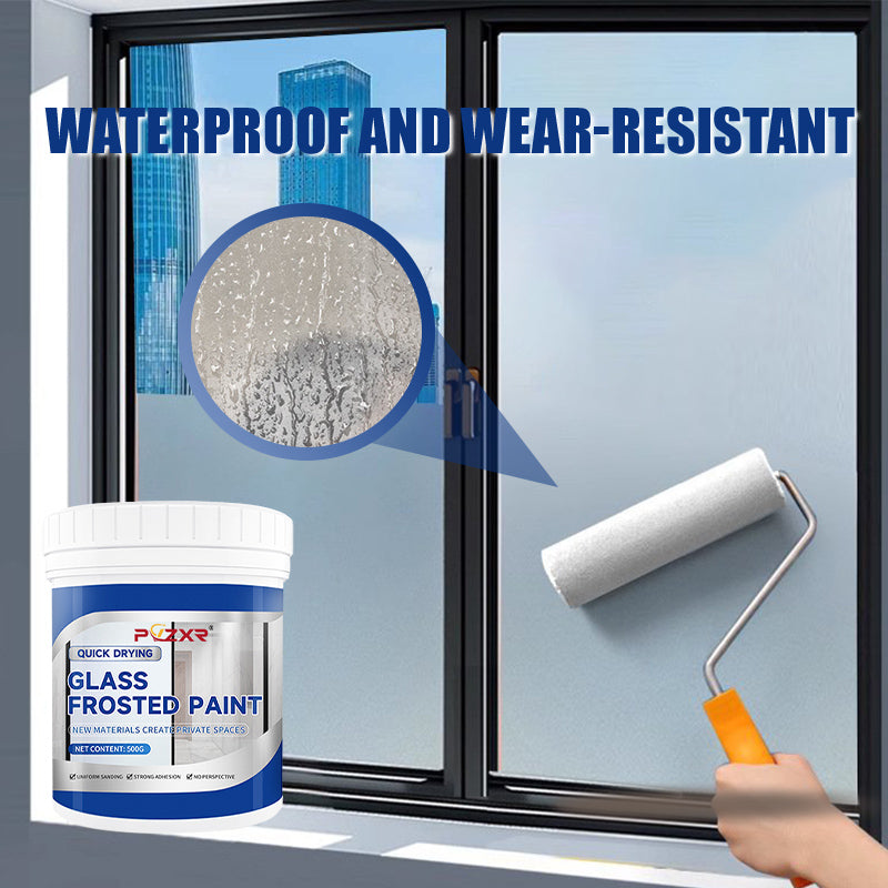 🎁 50% DE RÉDUCTION ! 🔥 Peinture pour Verre Dépoli 2025 – Séchage Rapide, Résistante à l’Eau & Effet Givré Élégant 🌫️✨
