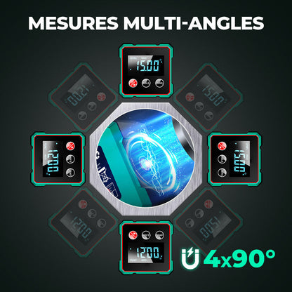 📢🔧Vente à chaud 50% de réduction🔥Détecteur d'angle numérique magnétique avec laser électronique
