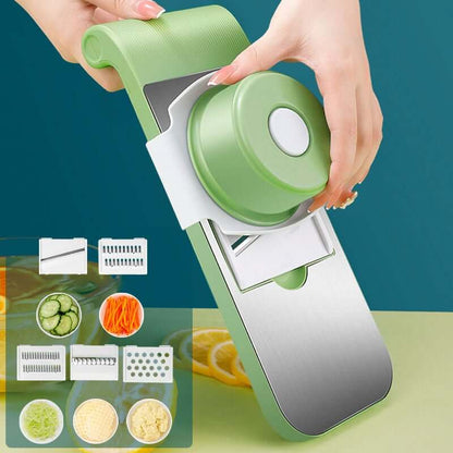 📢📢50 % de réduction！！！📍Hachoir de cuisine multifonctionnel 7 en 1 en acier inoxydable avec protège-mains