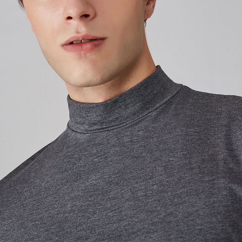 🔈🔈 Soldes 2026 - 50 % DE RÉDUCTION 🎁 T-shirt slim fit à col montant pour homme
