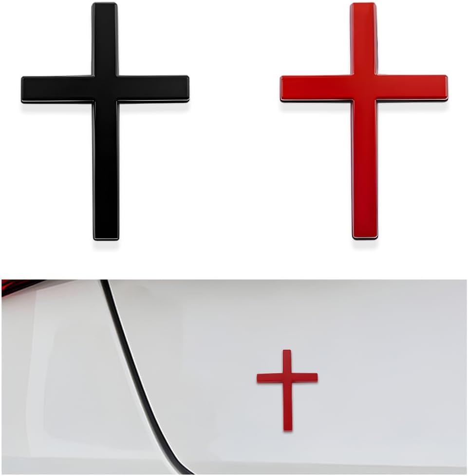 💥 ACHETEZ 1 OBJET, OBTENEZ-EN 1 GRATUIT ! 🚗✝️ Autocollants Badge Croix Métal Jésus Christ – Couvre-rayures Auto Adhésif 3D 🌟 📢📢 Vente Flash ⚡ : Se termine dans 3 heures ! ⏰⏰