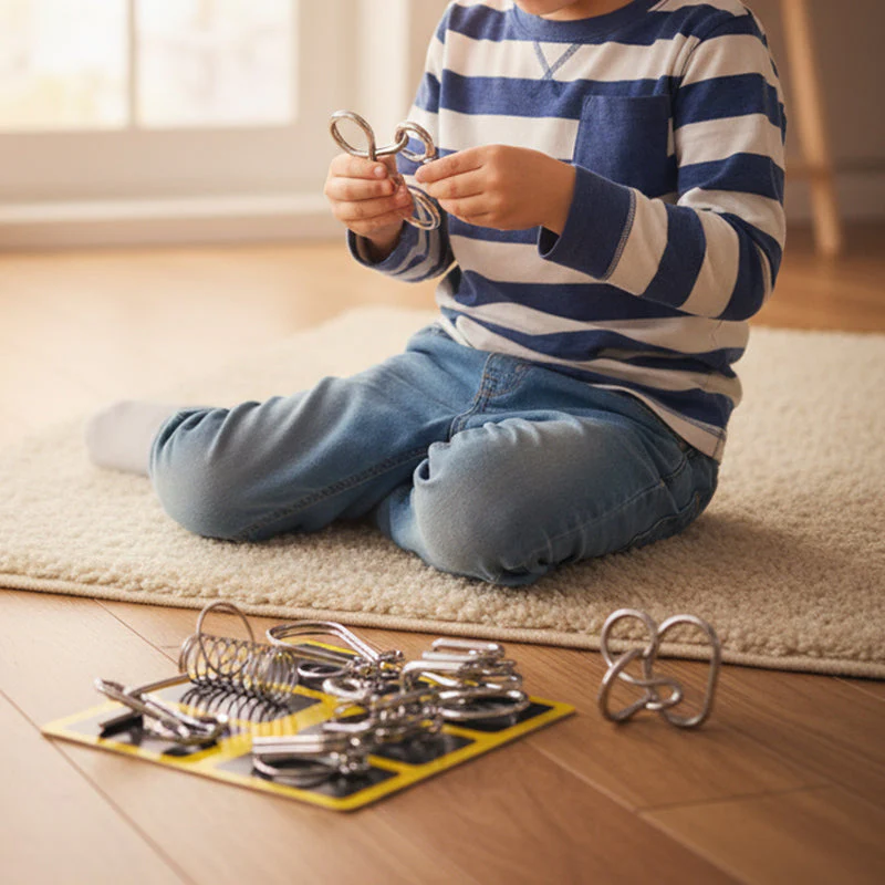 🧠 Offre à durée limitée : 50 % DE RÉDUCTION !!!🧠🔠Puzzle métallique Montessori à résoudre