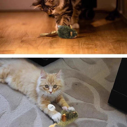 Souris jouet en peluche avec son pour chats