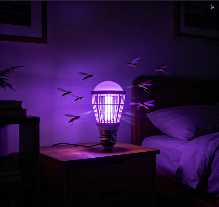 Ampoule LED anti-moustiques – Culot E27, usage intérieur/extérieur