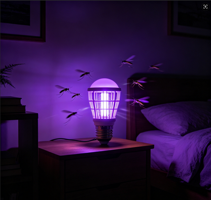 Ampoule LED anti-moustiques – Culot E27, usage intérieur/extérieur