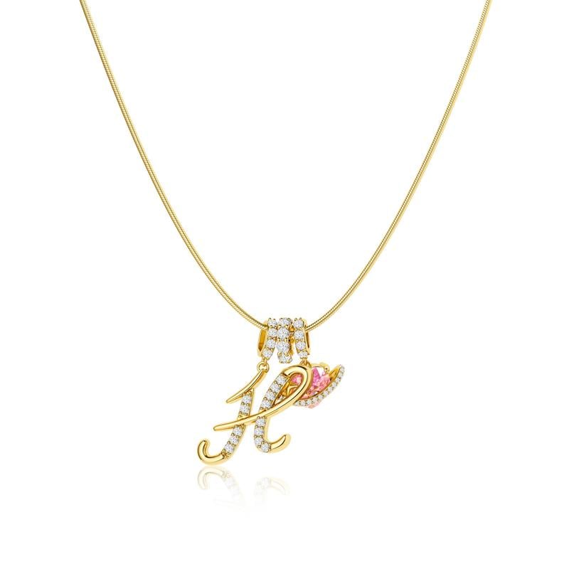 💖 DERNIER JOUR – 57 % DE RÉDUCTION ✨ Colliers à pendentifs 3 rangs avec initiales A-Z 🎀 | Personnalisés et élégants