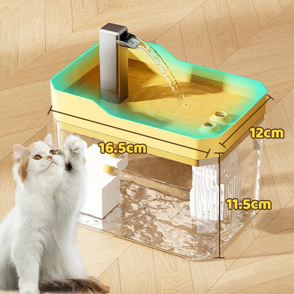 🔥 50% DE RÉDUCTION ! ✨ Fontaine à Eau Automatique pour Animaux - 1.5L Capacité, Fonctionnement Silencieux, Écoulement Continu Stimulant l'Hydratation 🐱💧