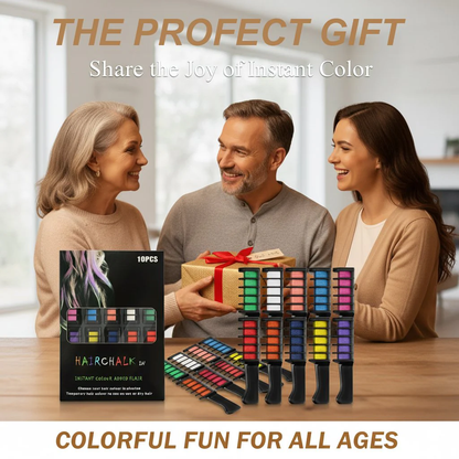 🎅Prévente de Noël - 50 % de réduction ✨Craie colorante temporaire pour cheveux - Sans cruauté
