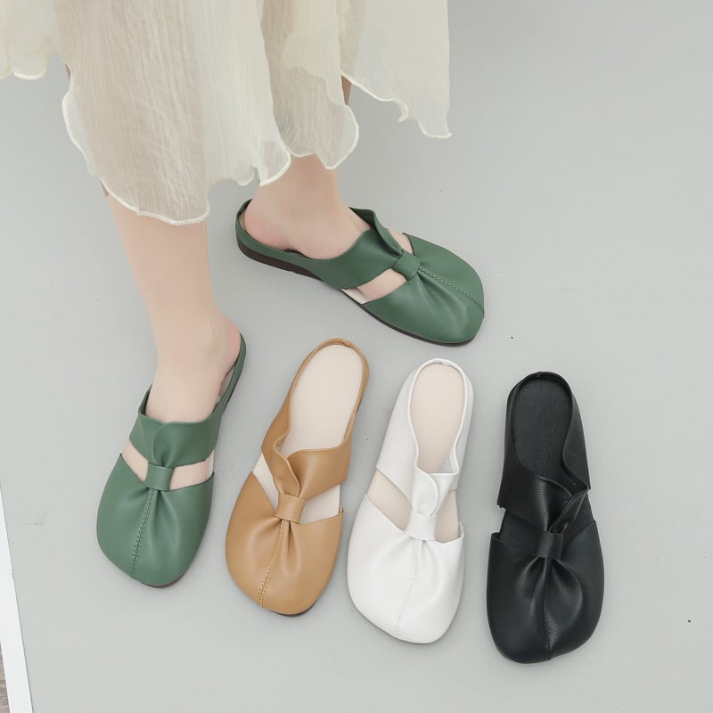🔥Soldes d'été 52% de réduction👣Mules plates à découpes