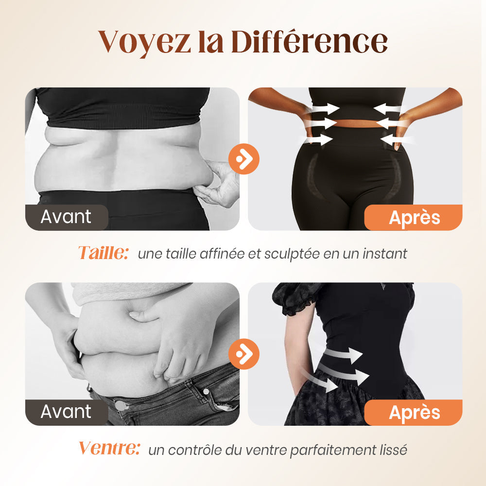 Shorts Gainants Remodelants à Taille Haute ✨ Courbes instantanées, confiance durable ! 🍑