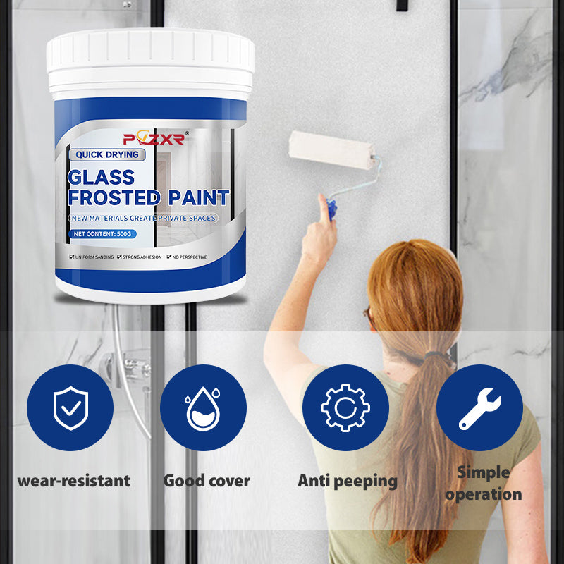 🎁 50% DE RÉDUCTION ! 🔥 Peinture pour Verre Dépoli 2025 – Séchage Rapide, Résistante à l’Eau & Effet Givré Élégant 🌫️✨