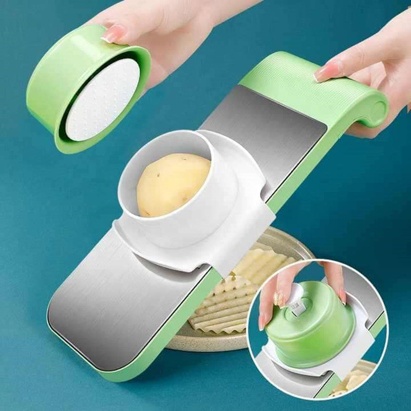 📢📢50 % de réduction！！！📍Hachoir de cuisine multifonctionnel 7 en 1 en acier inoxydable avec protège-mains