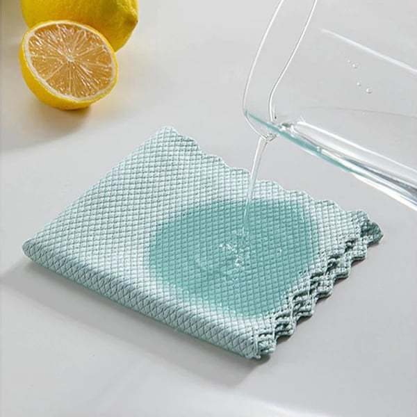 💥Tampon à récurer de nettoyage de style écailles de poisson - réutilisable
