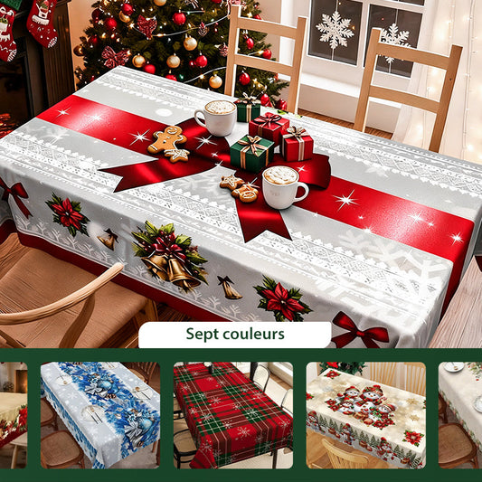 🔥 Tant que le stock dure : 46 % de réduction ! 🎉 Nappe élégante à motif de Noël