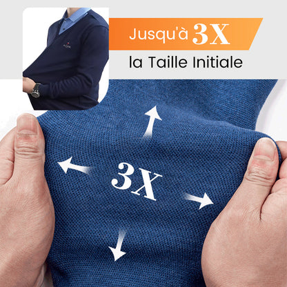 ✈️Offre spéciale🔥Haut Chaud Isolé en Polaire pour Hommes avec Col de Chemise
