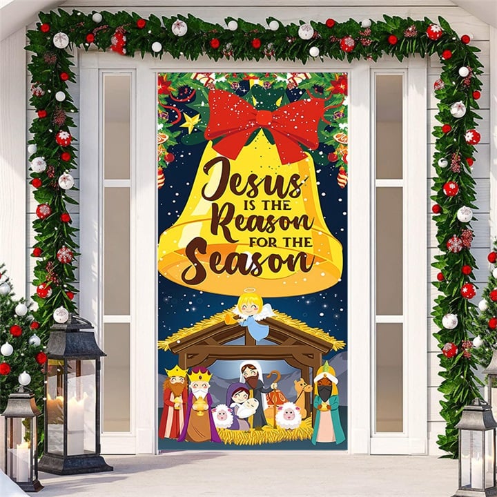 🎄Offres anticipées de Noël - 50 % de réduction🎅Décorations de Noël 2024 pour porte d'entrée🎅