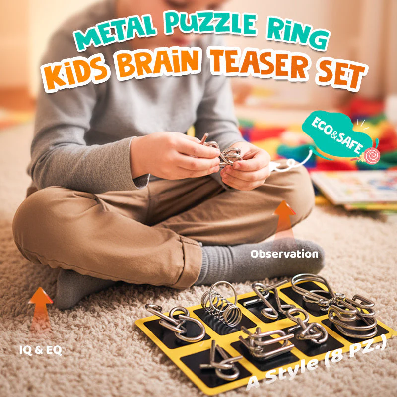 🧠 Offre à durée limitée : 50 % DE RÉDUCTION !!!🧠🔠Puzzle métallique Montessori à résoudre