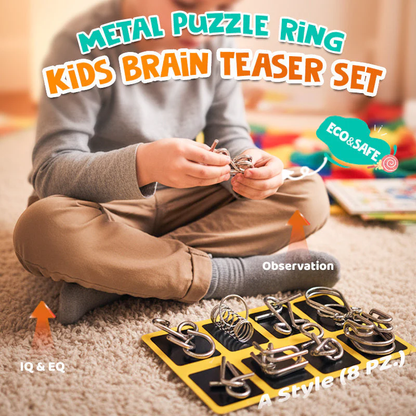 🧠 Offre à durée limitée : 50 % DE RÉDUCTION !!!🧠🔠Puzzle métallique Montessori à résoudre