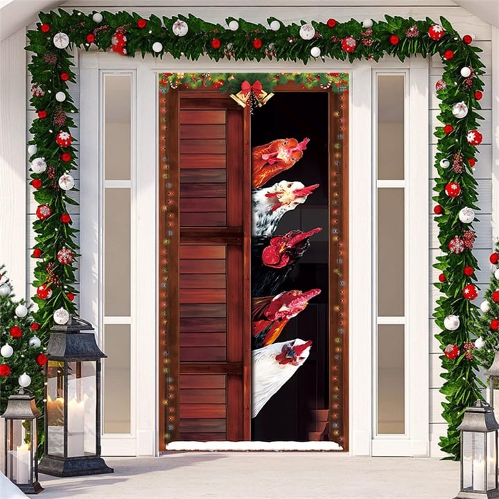 🎄Offres anticipées de Noël - 50 % de réduction🎅Décorations de Noël 2024 pour porte d'entrée🎅