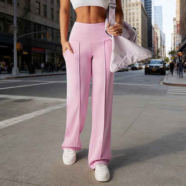 ⏰ 50% de réduction ! 💫 Pantalon droit ample uni pour femme – Confort & Élégance quotidienne ❄️👖