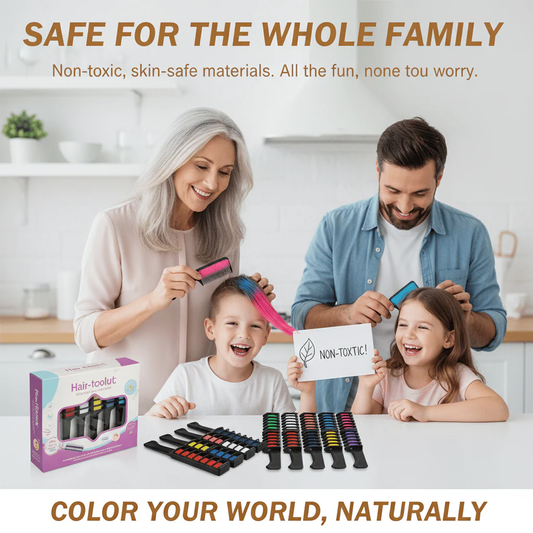 🎅Prévente de Noël - 50 % de réduction ✨Craie colorante temporaire pour cheveux - Sans cruauté