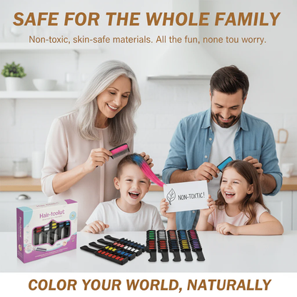🎅Prévente de Noël - 50 % de réduction ✨Craie colorante temporaire pour cheveux - Sans cruauté