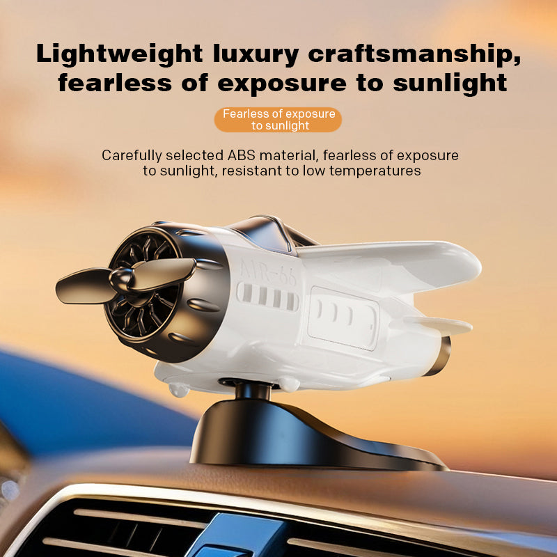 🔥Ornements pour voiture en forme d'avion à énergie solaire