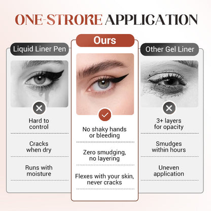 🌸50% de réduction🌸Eye-liner gel ultra-pigmenté, résistant à l'eau et longue tenue 24 heures