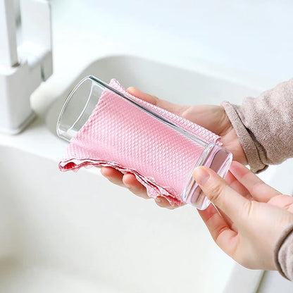 💥Tampon à récurer de nettoyage de style écailles de poisson - réutilisable