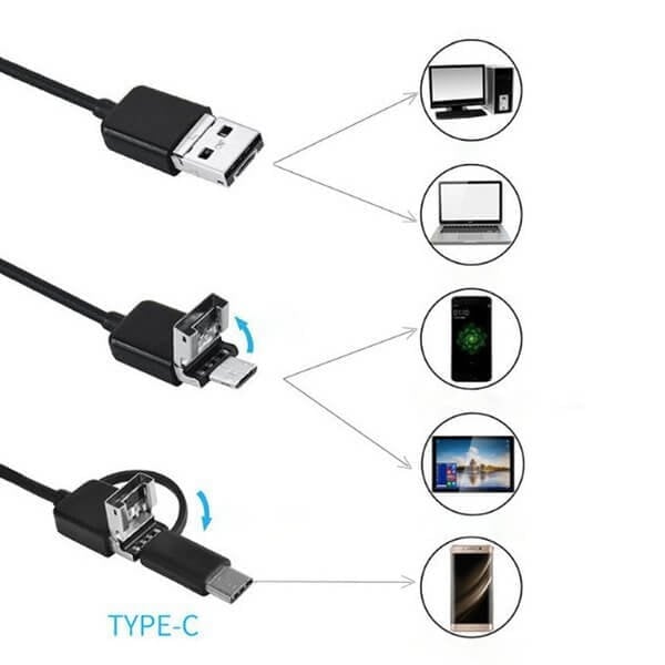 💡50 % DE RÉDUCTION🔥Caméra endoscopique douce Magic Wifi😍Sonde ultrafine 7 mm, étanche IP67, 6 LED réglables & compatible 3 en 1📱🔧