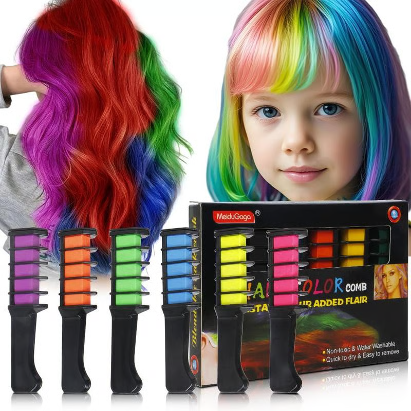 🎅Prévente de Noël - 50 % de réduction ✨Craie colorante temporaire pour cheveux - Sans cruauté