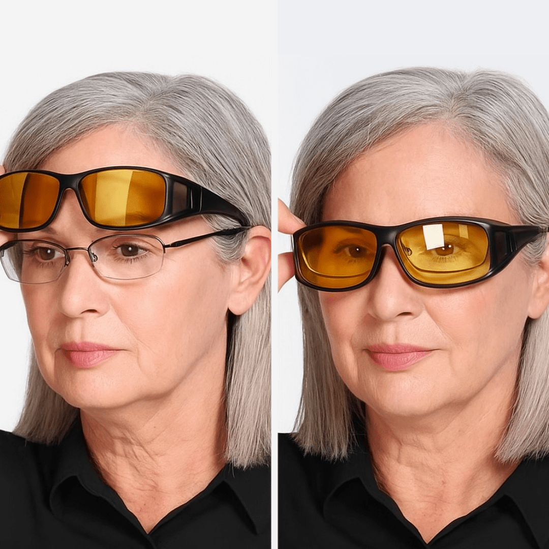 🕶️55% DE RÉDUCTION MAINTENANT🎁Lunettes de Conduite Nuit - Verres Polarisés & Anti-Reflets, Vision Claire et Sécurisée pour la Nuit ✨