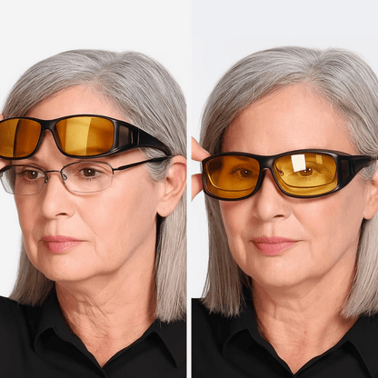 🕶️55% DE RÉDUCTION MAINTENANT🎁Lunettes de Conduite Nuit - Verres Polarisés & Anti-Reflets, Vision Claire et Sécurisée pour la Nuit ✨
