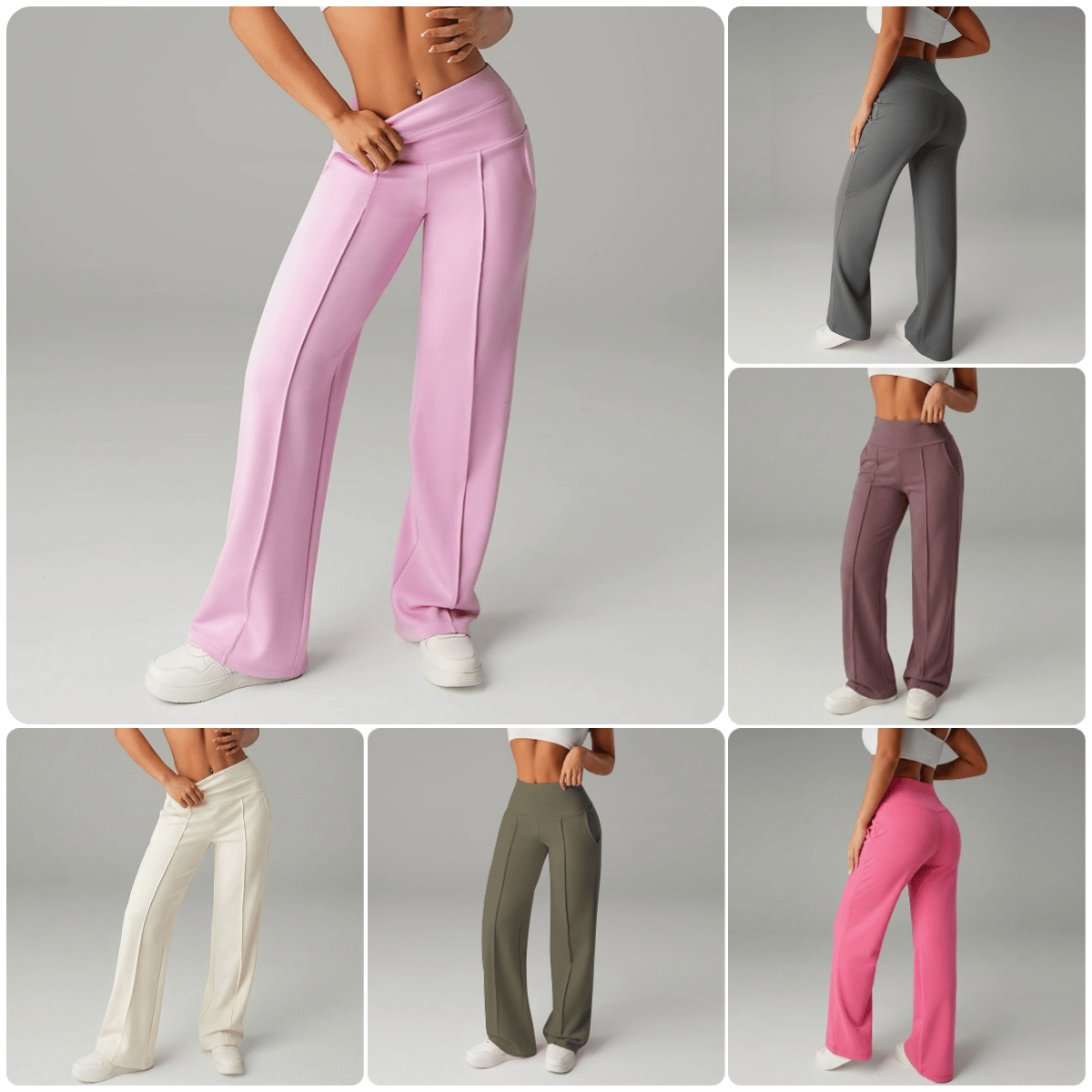 ⏰ 50% de réduction ! 💫 Pantalon droit ample uni pour femme – Confort & Élégance quotidienne ❄️👖
