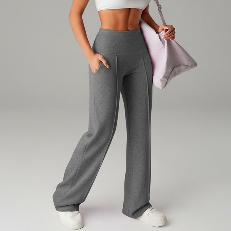 ⏰ 50% de réduction ! 💫 Pantalon droit ample uni pour femme – Confort & Élégance quotidienne ❄️👖
