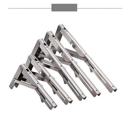 🛠️ 50% DE RÉDUCTION ! 📦 Supports d‘Étagère Pliants DIY – Installation Facile, Gain de Place & Ajustables 🔩