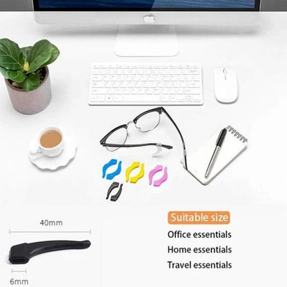 🔥 Achetez 1, Obtenez 3 GRATUITS ! 🔥 Élastiques Antidérapants en Silicone pour Lunettes – Confort Absolu, Ajustement Universel & Idéal Sport/Travail ! 👓✨