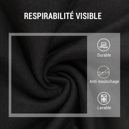👕 50% DE RÉDUCTION ! ✨ T-shirt Homme à Col Montant - Coupe Adjustable et Tissu Respirant, Idéal pour Sport ou Quotidien 🏃‍♂️
