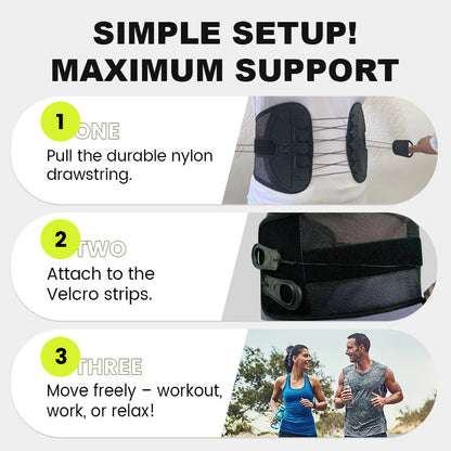 🌟 Ceinture Lombaire Adjustable - Soutien Dorsal Ergonomique