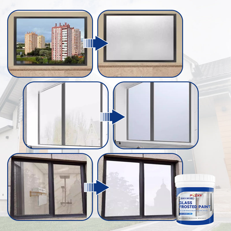 🎁 50% DE RÉDUCTION ! 🔥 Peinture pour Verre Dépoli 2025 – Séchage Rapide, Résistante à l’Eau & Effet Givré Élégant 🌫️✨